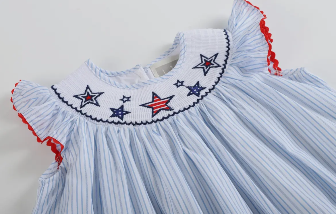 American Girl Smocked Dress
