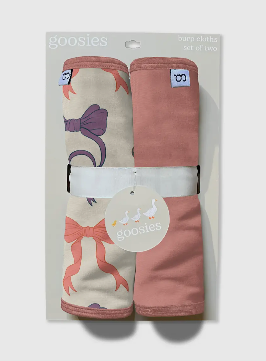 Bows Burp Cloth Set