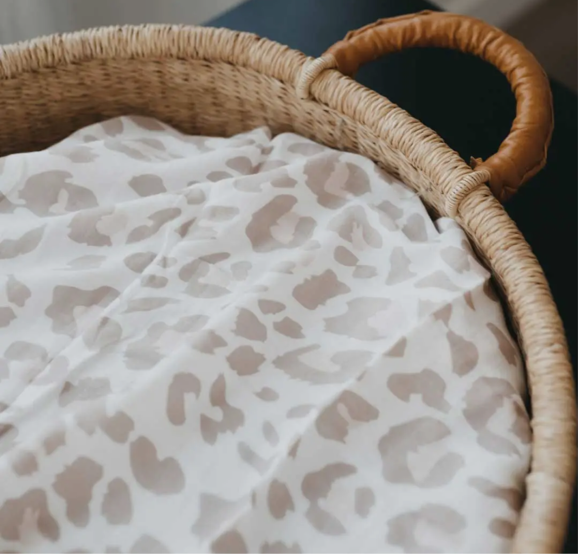 Light Leopard Swaddle