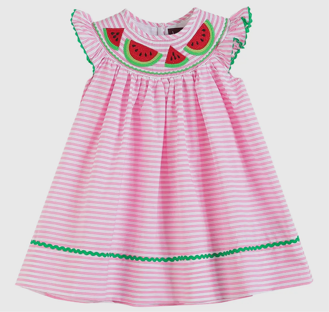 Watermelon Smocked Dress