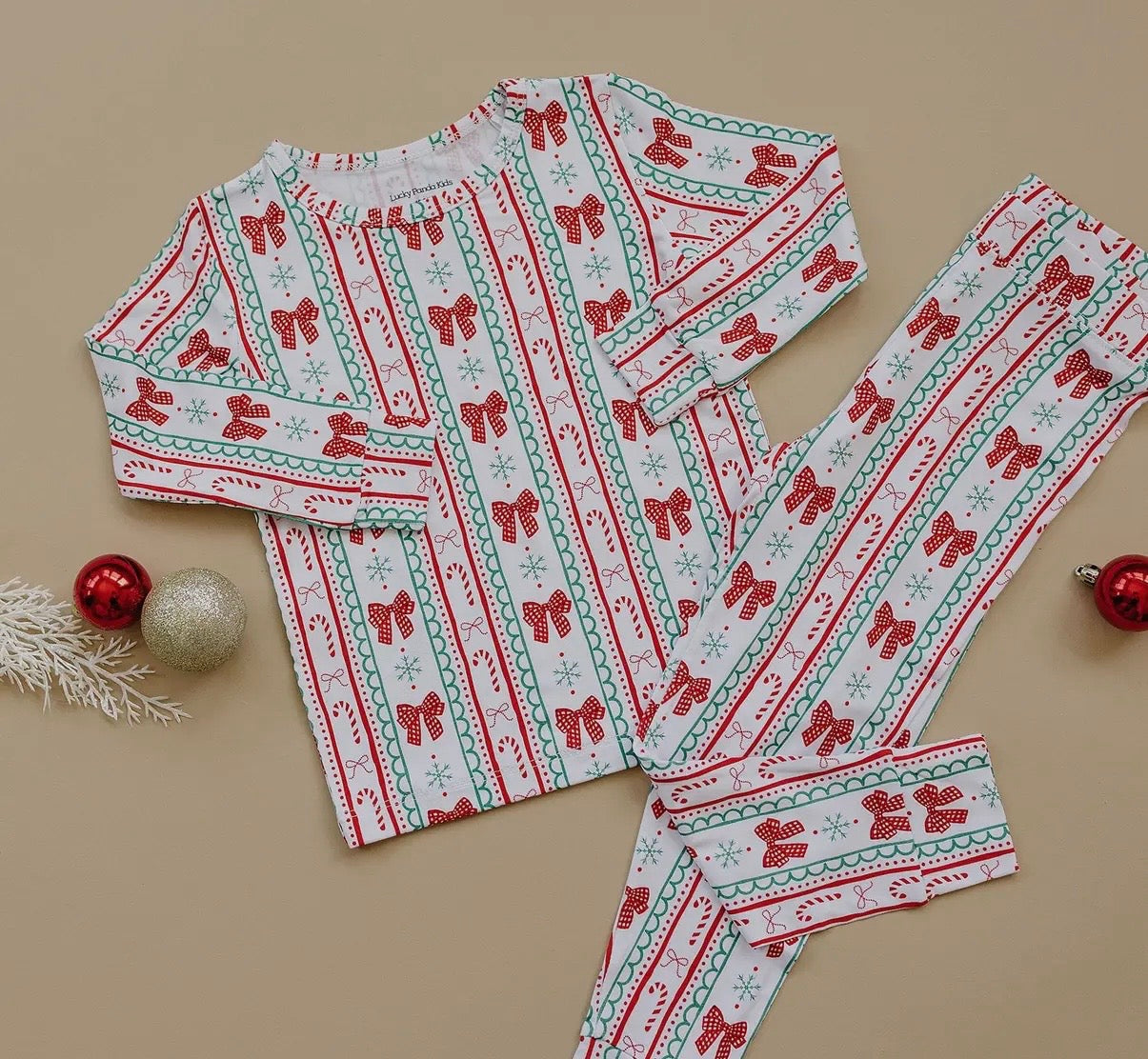 Candy Cane Lane Bamboo Set