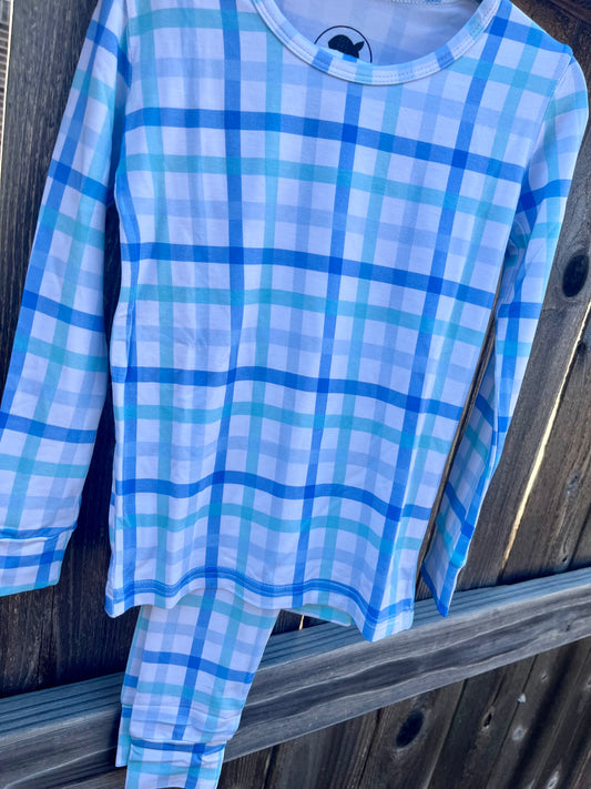 Hampton Plaid Bamboo Set