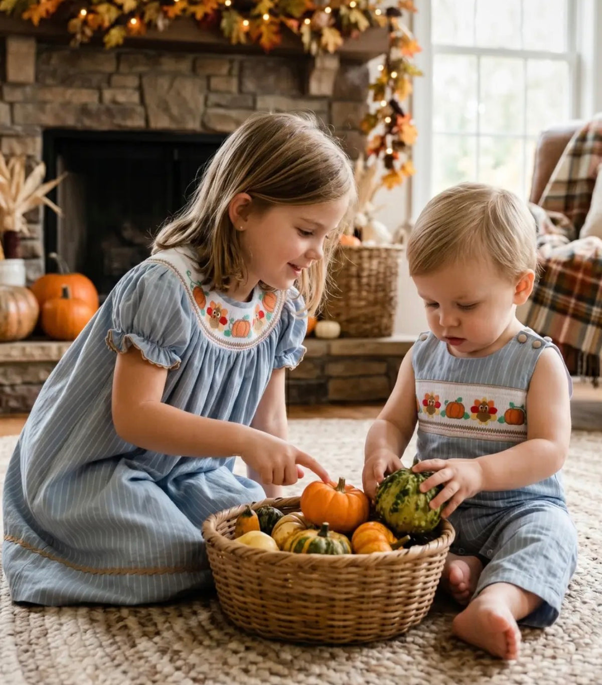 Turkey Time Smocked Dress