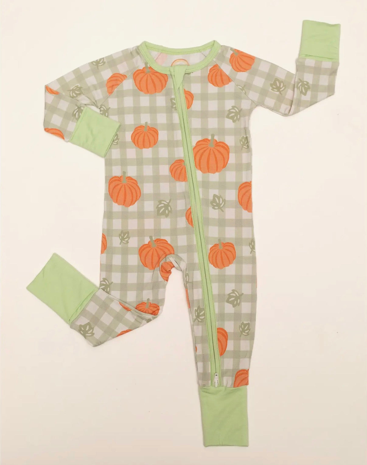 Pumpkin Plaid Bamboo Sleeper