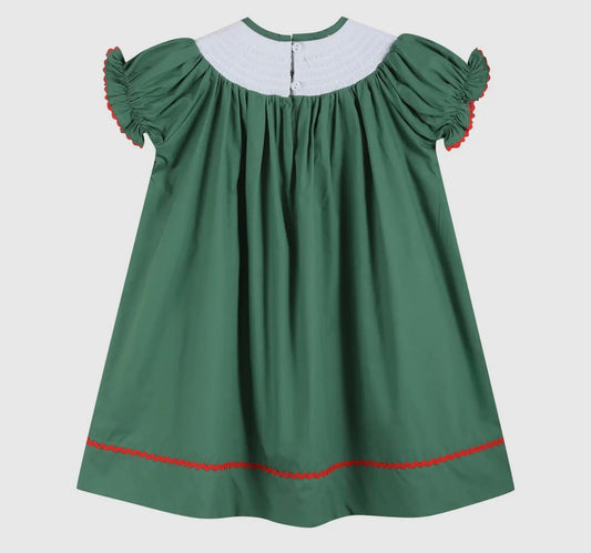 O Christmas Tree Smocked Dress