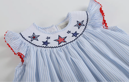 American Girl Smocked Dress