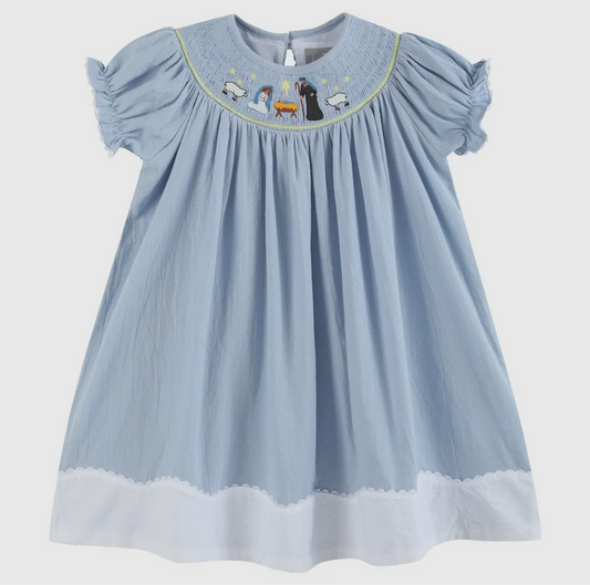 Holy Night Smocked Dress