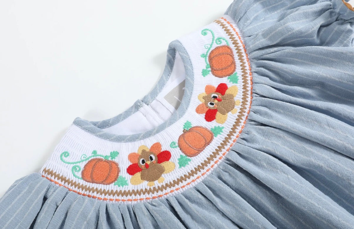 Turkey Time Smocked Dress