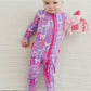 Pinky Bow Babe Bamboo Sleeper