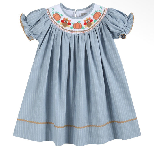 Turkey Time Smocked Dress