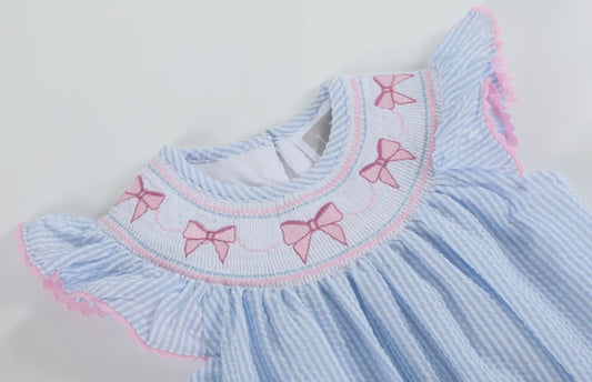 Sweet Bow Smocked Dress
