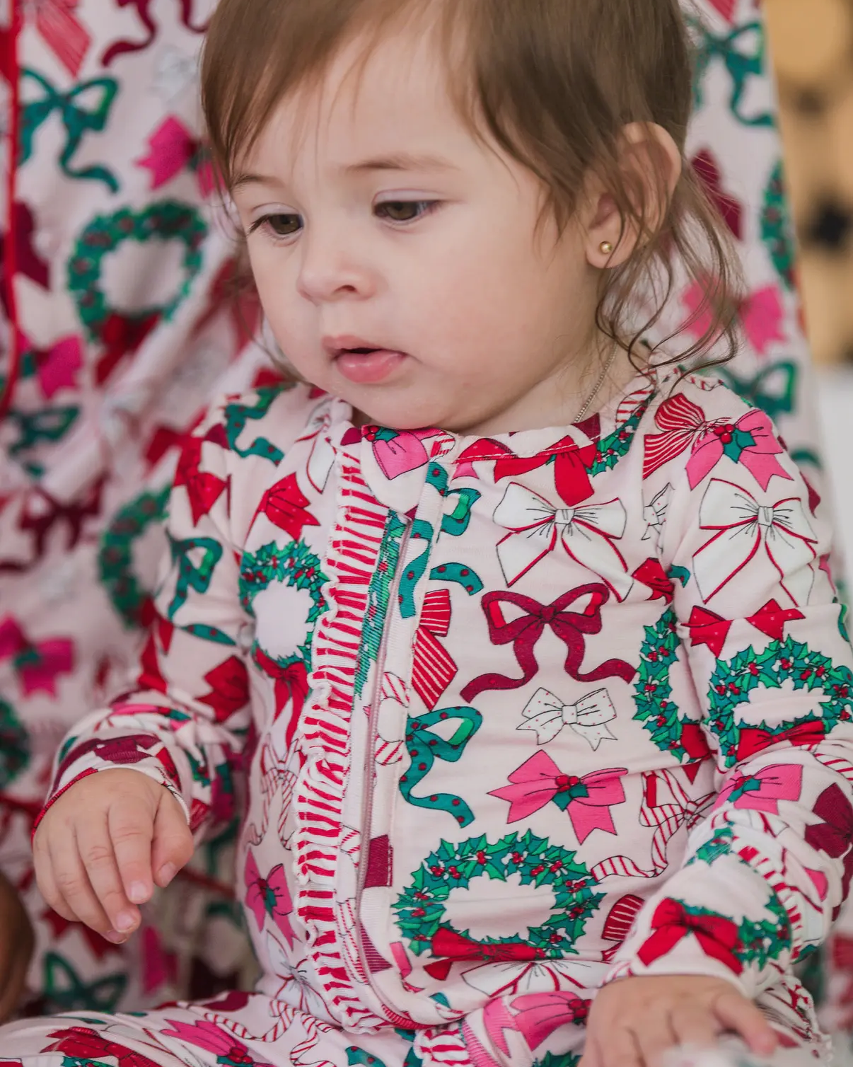 Christmas Bows Bamboo Sleeper