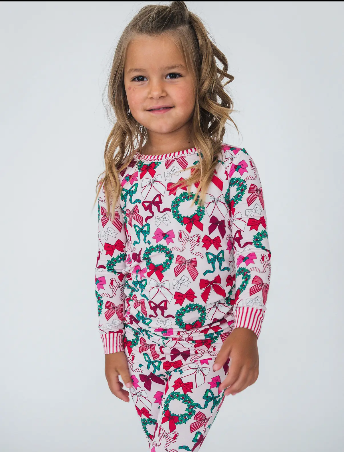 Christmas Bows Bamboo Set