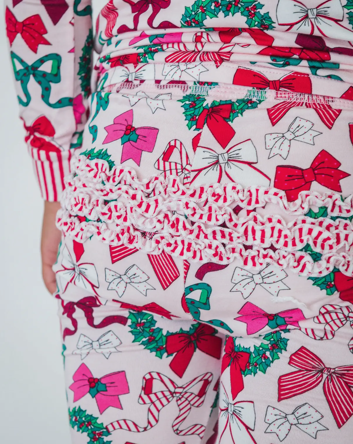 Christmas Bows Bamboo Set