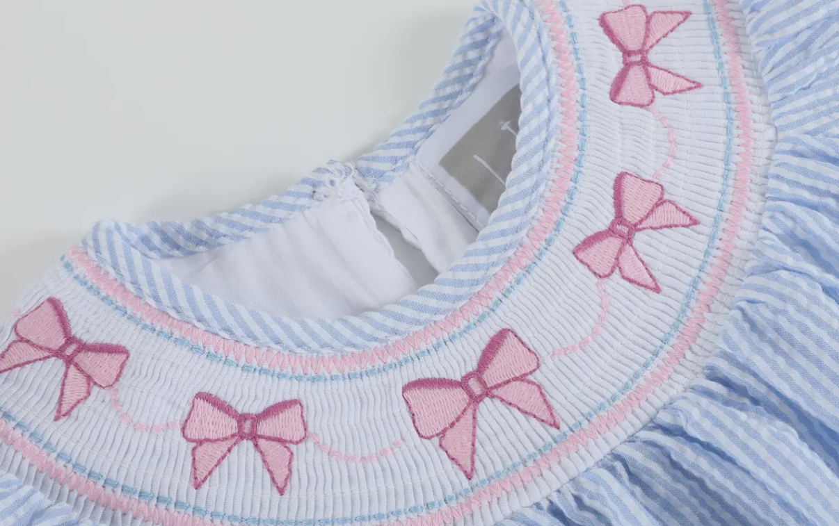 Sweet Bow Smocked Dress